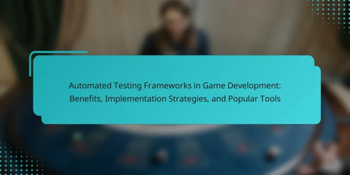 Automated Testing Frameworks in Game Development: Benefits, Implementation Strategies, and Popular Tools