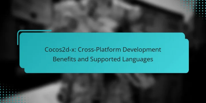 Cocos2d-x: Cross-Platform Development Benefits and Supported Languages