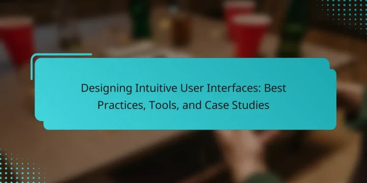 Designing Intuitive User Interfaces: Best Practices, Tools, and Case Studies