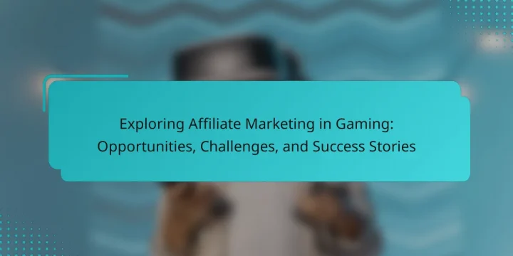 Exploring Affiliate Marketing in Gaming: Opportunities, Challenges, and Success Stories