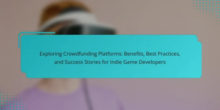 Exploring Crowdfunding Platforms: Benefits, Best Practices, and Success Stories for Indie Game Developers