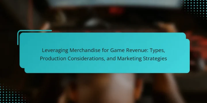 Leveraging Merchandise for Game Revenue: Types, Production Considerations, and Marketing Strategies