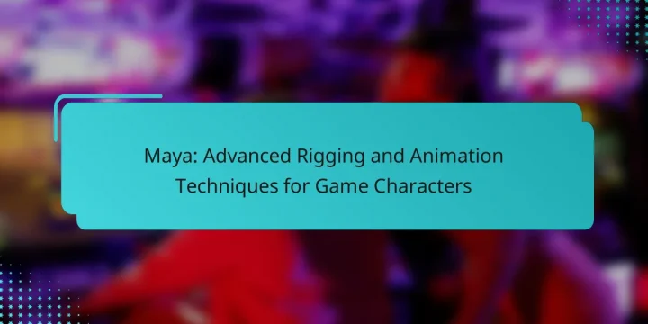 Maya: Advanced Rigging and Animation Techniques for Game Characters