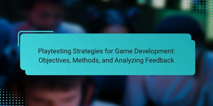 Playtesting Strategies for Game Development: Objectives, Methods, and Analyzing Feedback