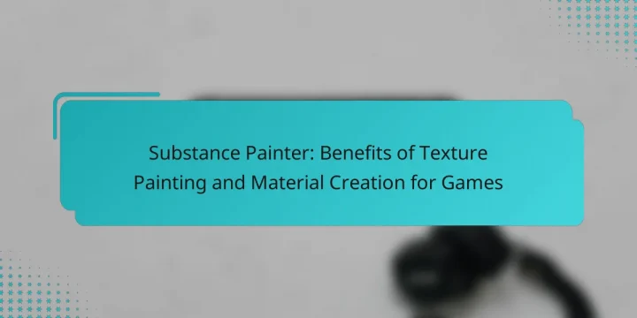 Substance Painter: Benefits of Texture Painting and Material Creation for Games