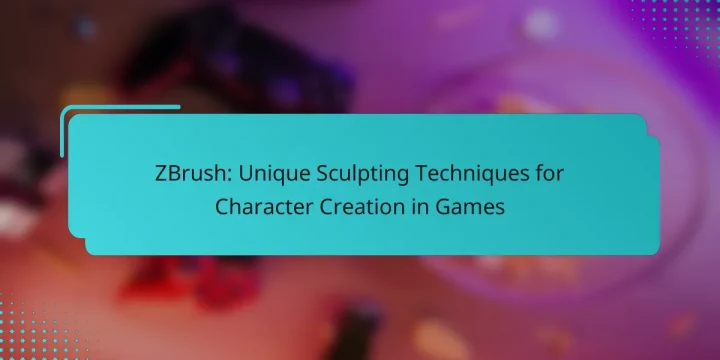 ZBrush: Unique Sculpting Techniques for Character Creation in Games