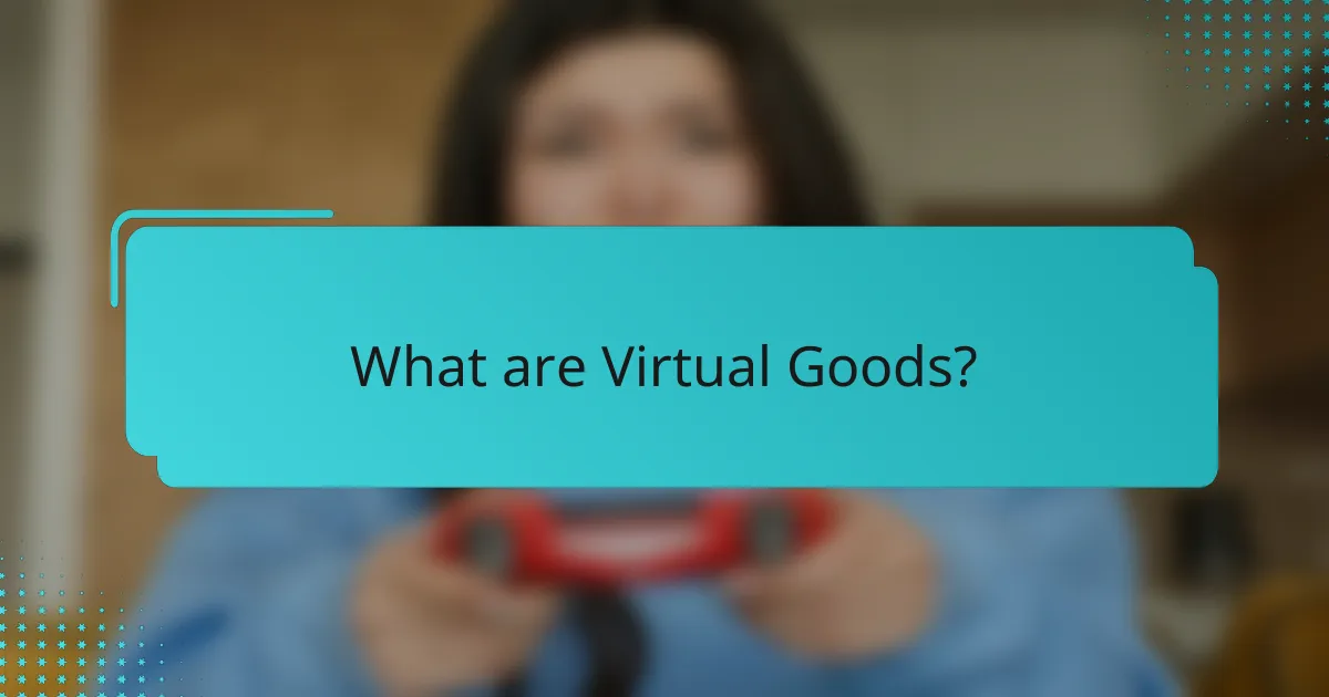 What are Virtual Goods?